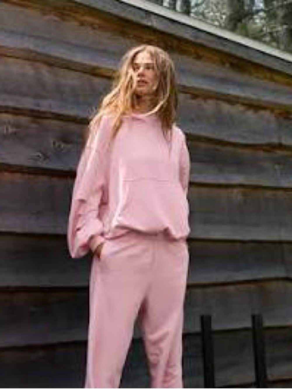 Aerie jet set Pink hoodie